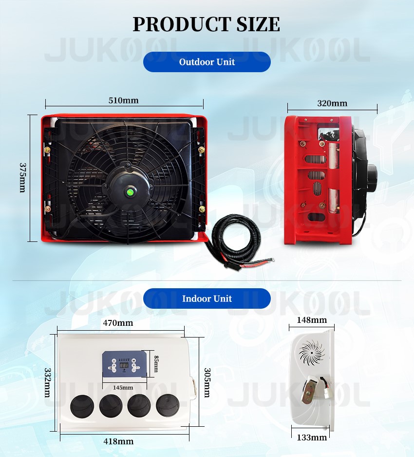 Dimension of 12 volt mini split ac for trucks Dimension of 12 volt mini split ac for trucks